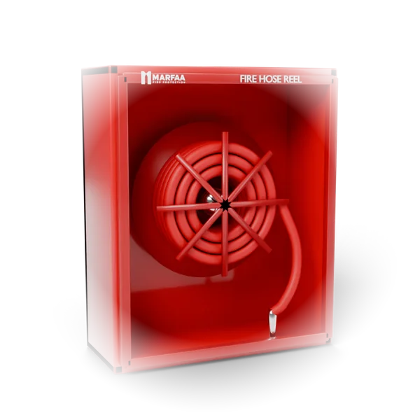 Hose reel cabinet